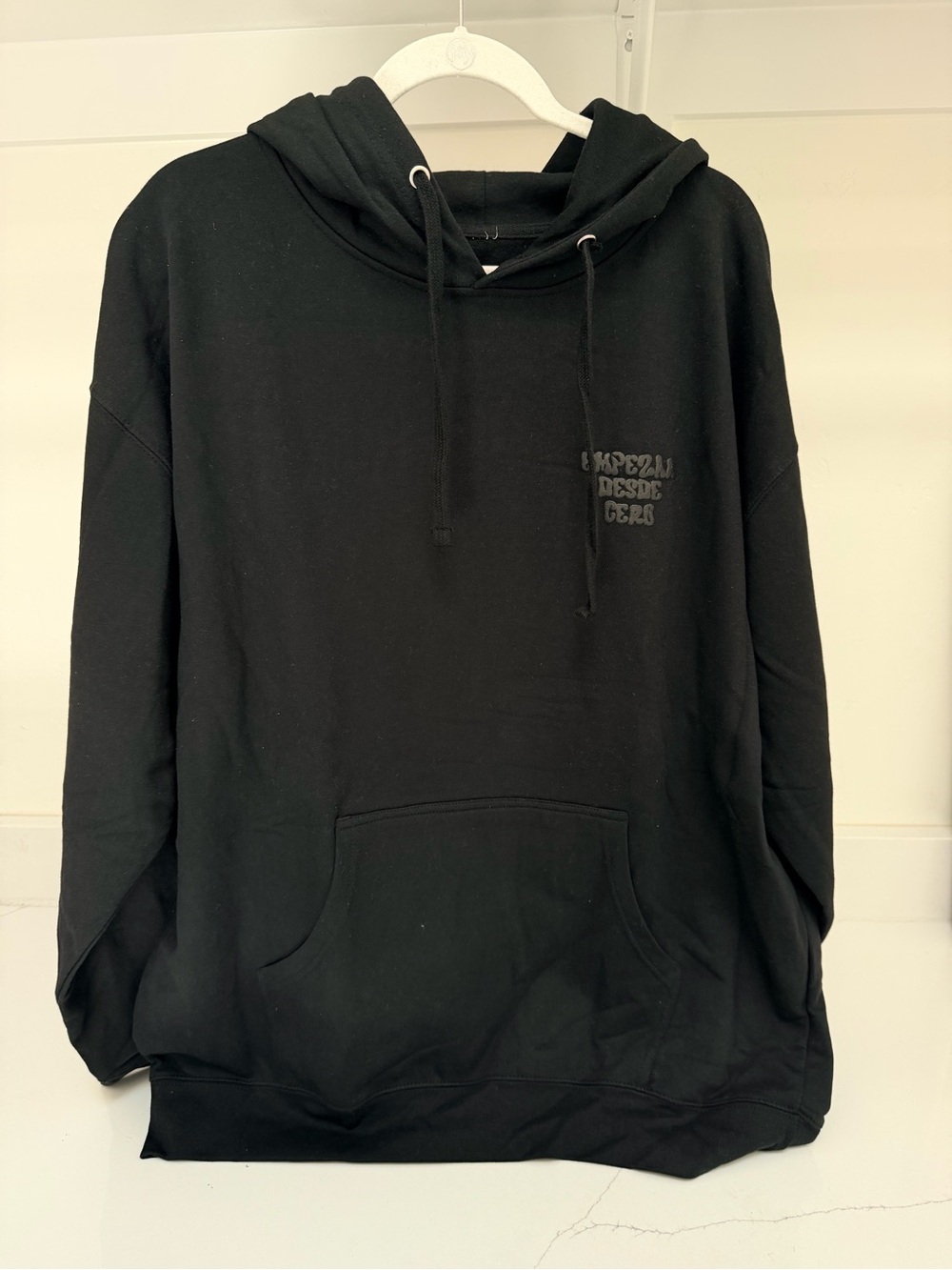Black Hoodie with Empezar Desde Cero